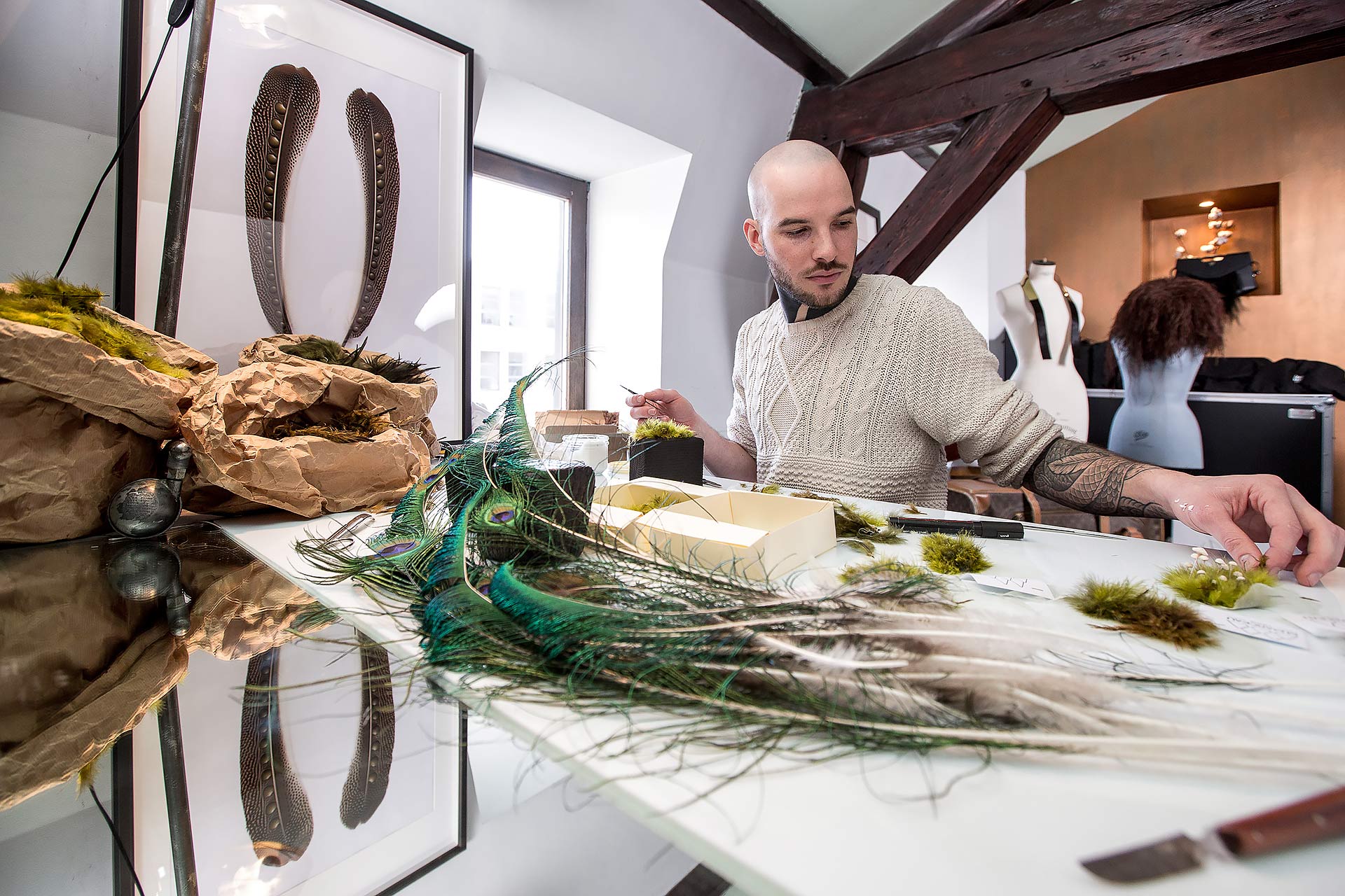 juliencresp_maxime leroy, plumassier