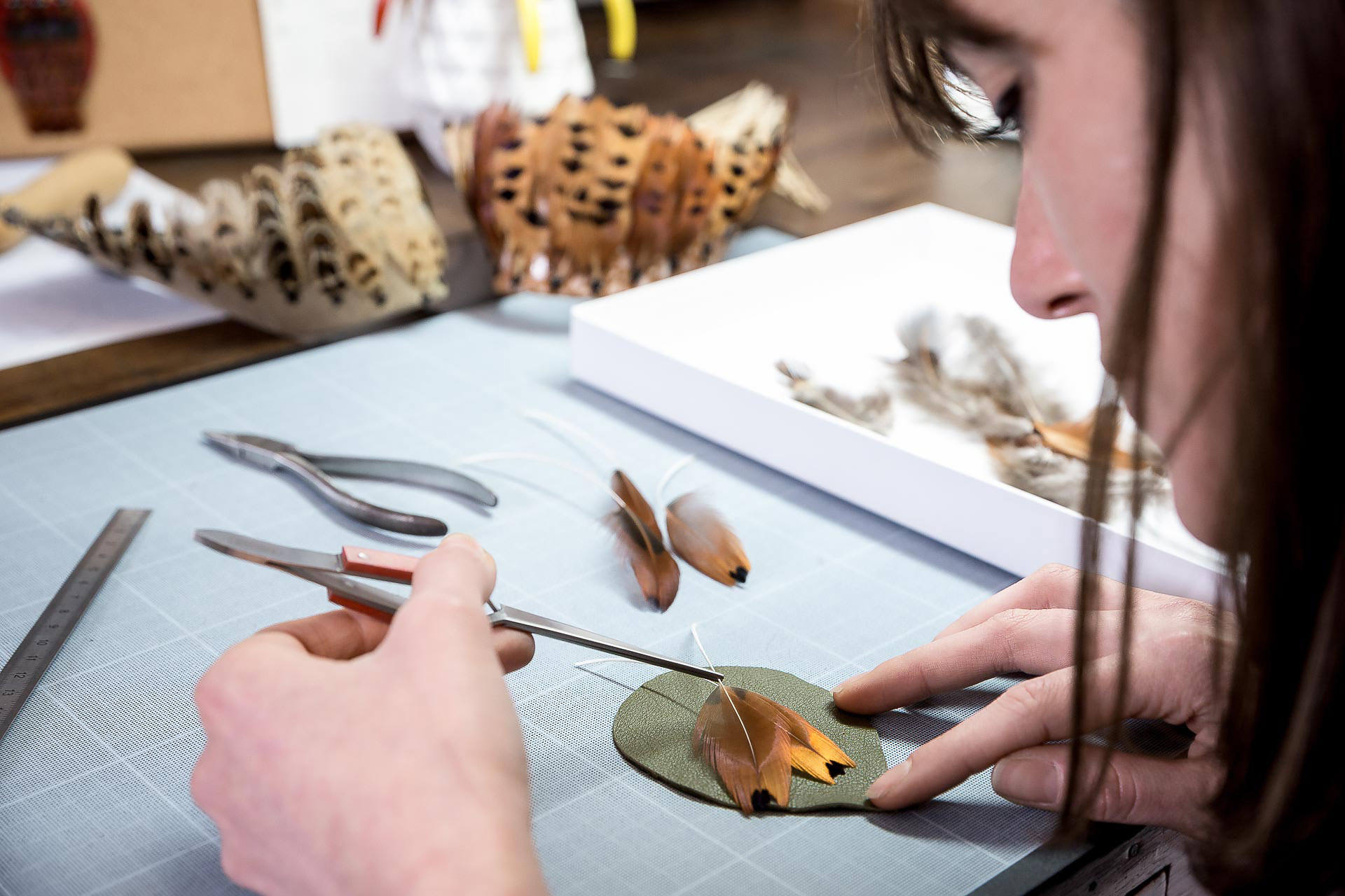 marie masson, objets culturels, cheveux, crins, poils, artisan d'art, julien cresp