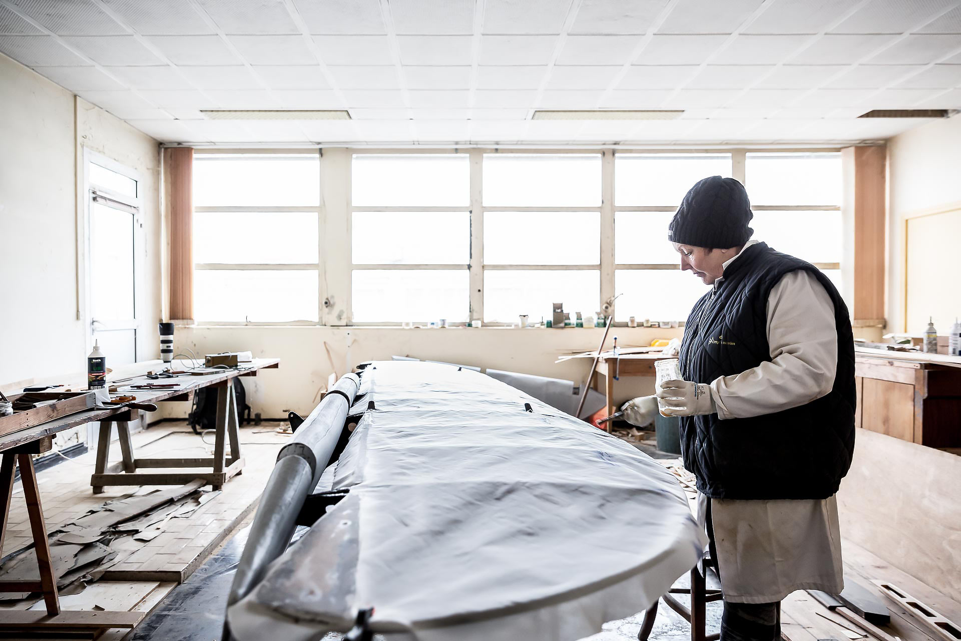portraits de restaurateurs d'avions anciens, par julien cresp