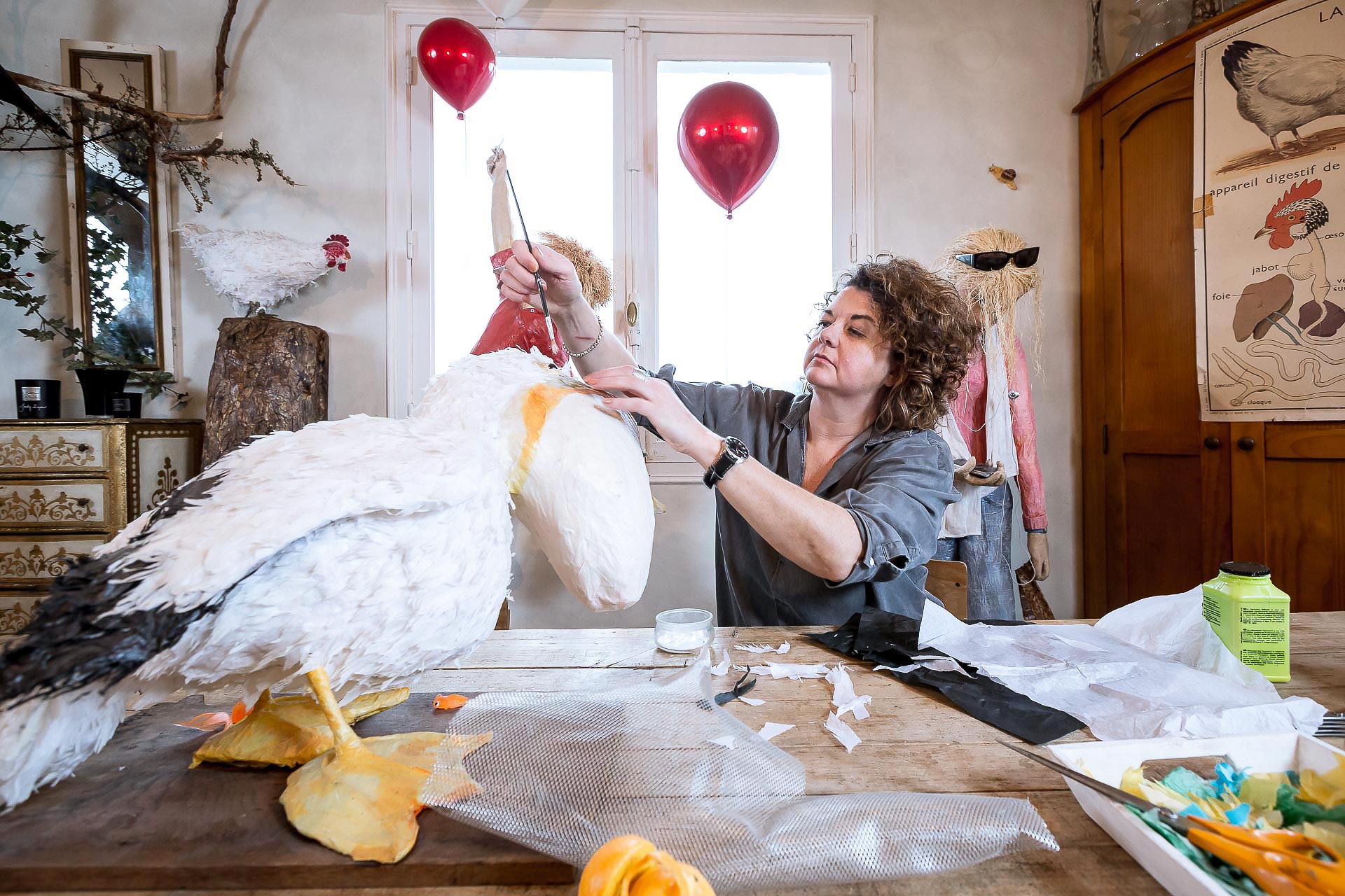 photographies de julien cresp sur le travail de christine rohlich