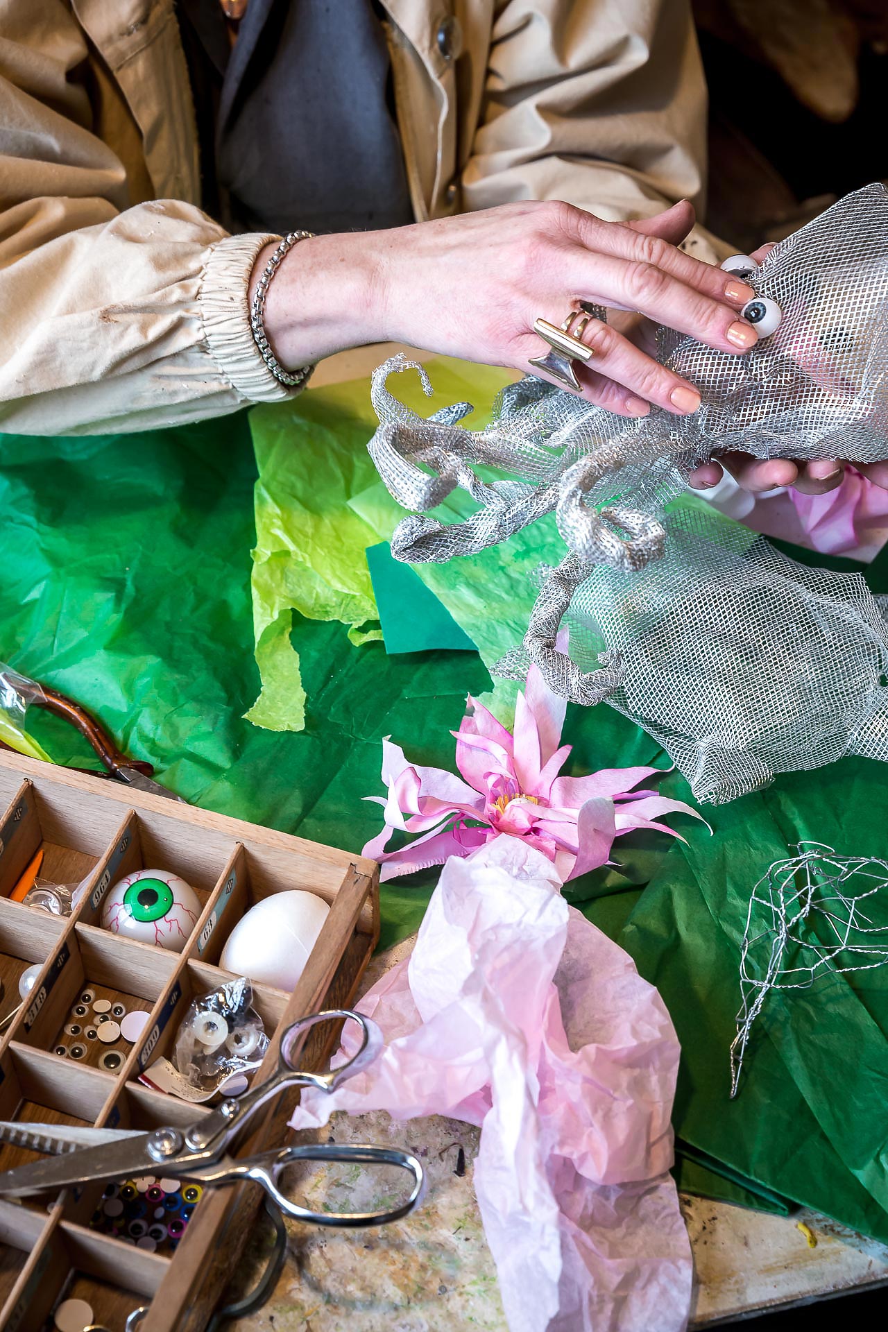 photographies de julien cresp sur le travail de christine rohlich