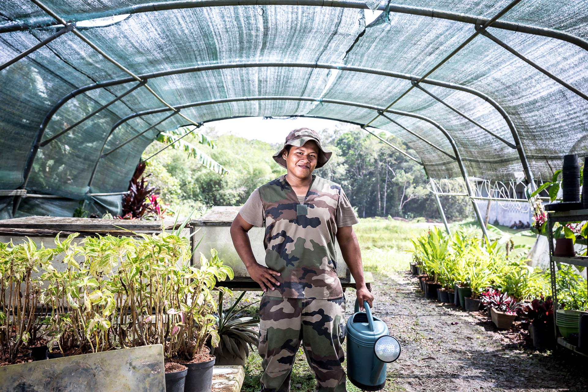 julien cresp photographie le RSMA de guyane à st jean du maroni