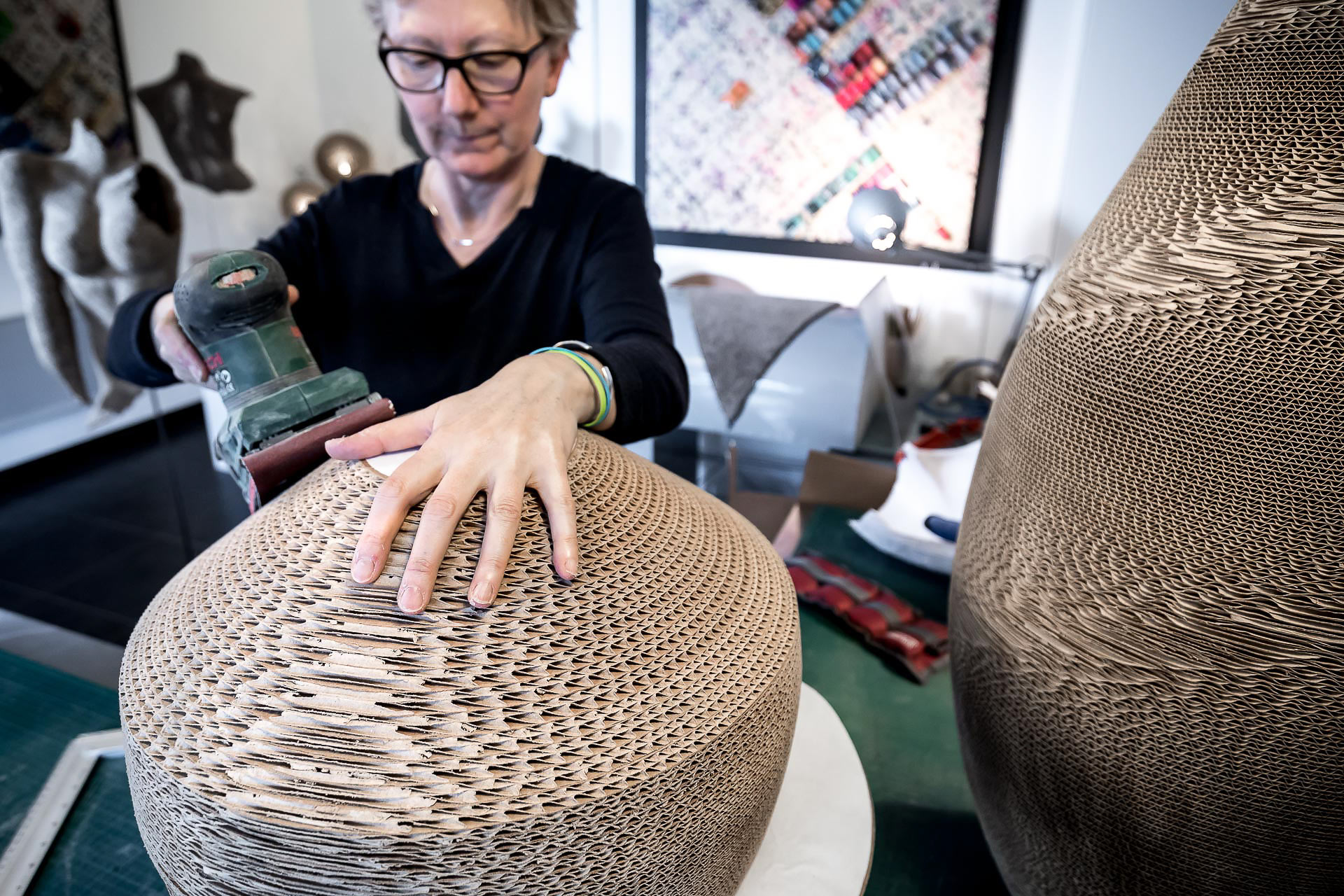 marie-anne thieffry, sculpteur carton par julien cresp