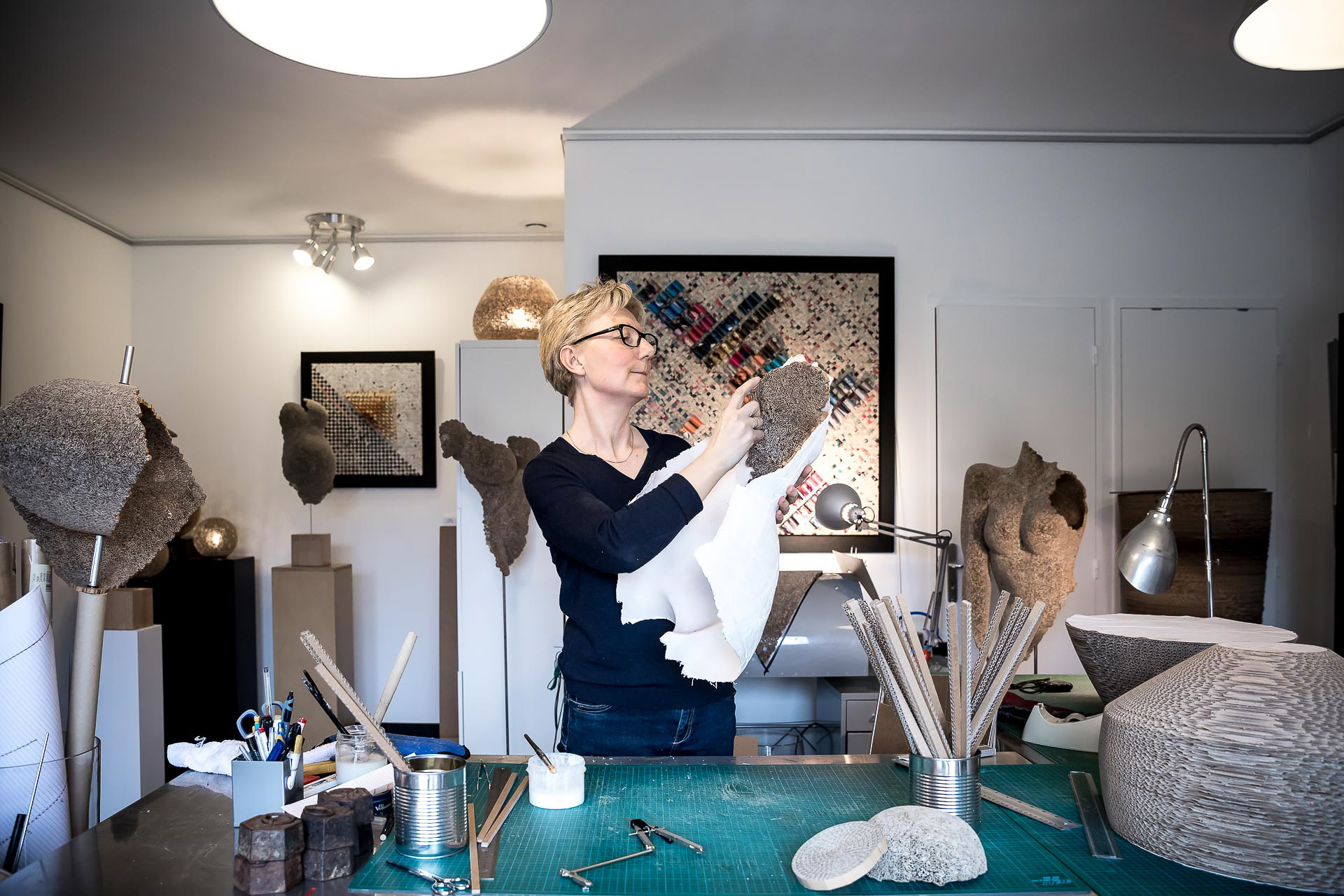 marie-anne thieffry, sculpteur carton par julien cresp