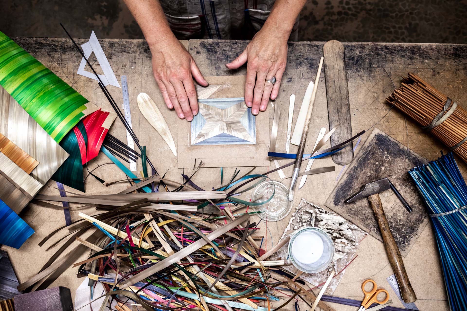 la marqueterie de paille photographiée par julien cresp