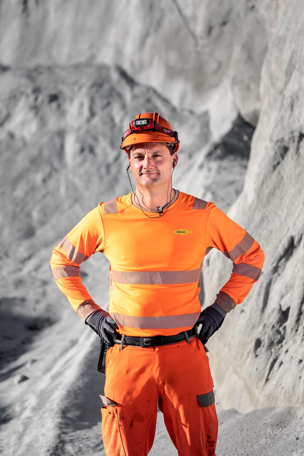 portraits de compagnons du Colas Routes par le photographe Julien CRESP