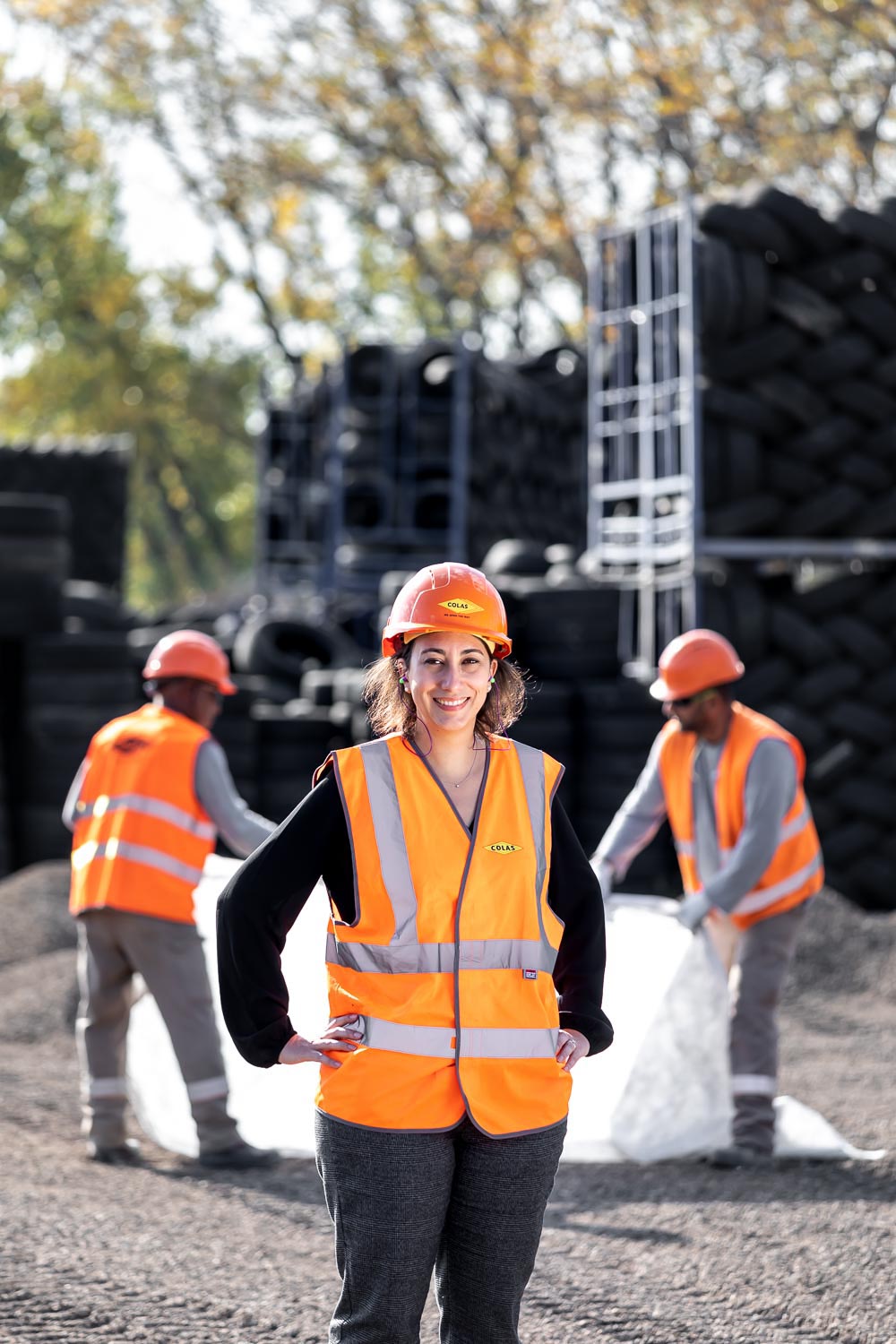 portraits de compagnons du Colas Routes par le photographe Julien CRESP