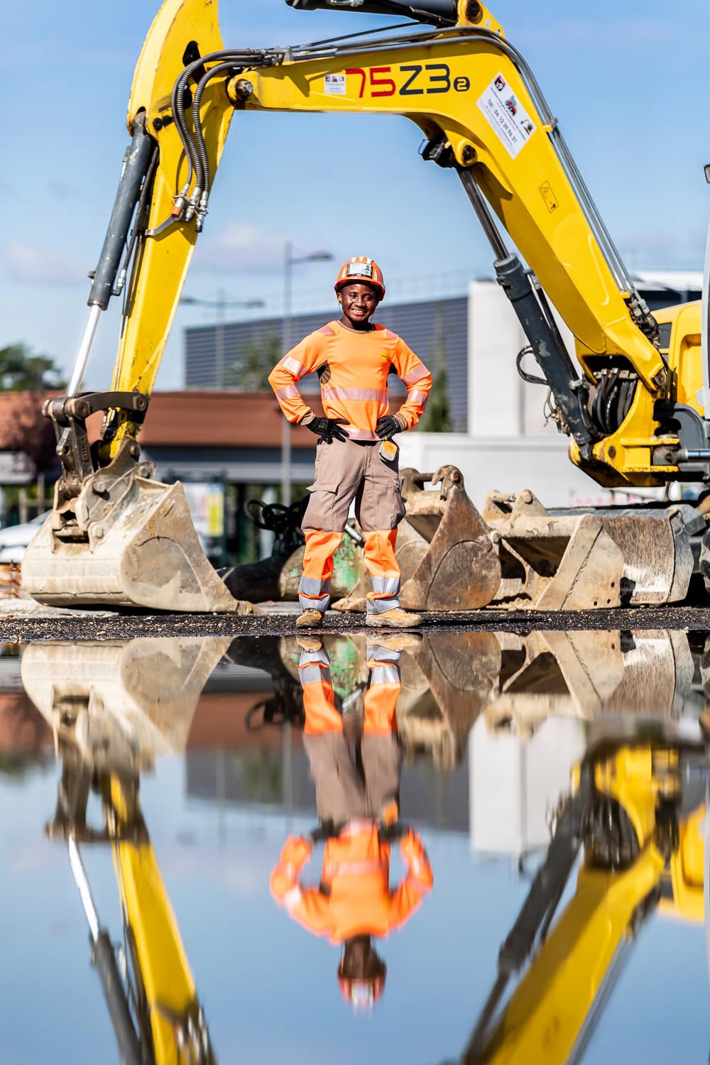 portraits de compagnons du Colas Routes par le photographe Julien CRESP