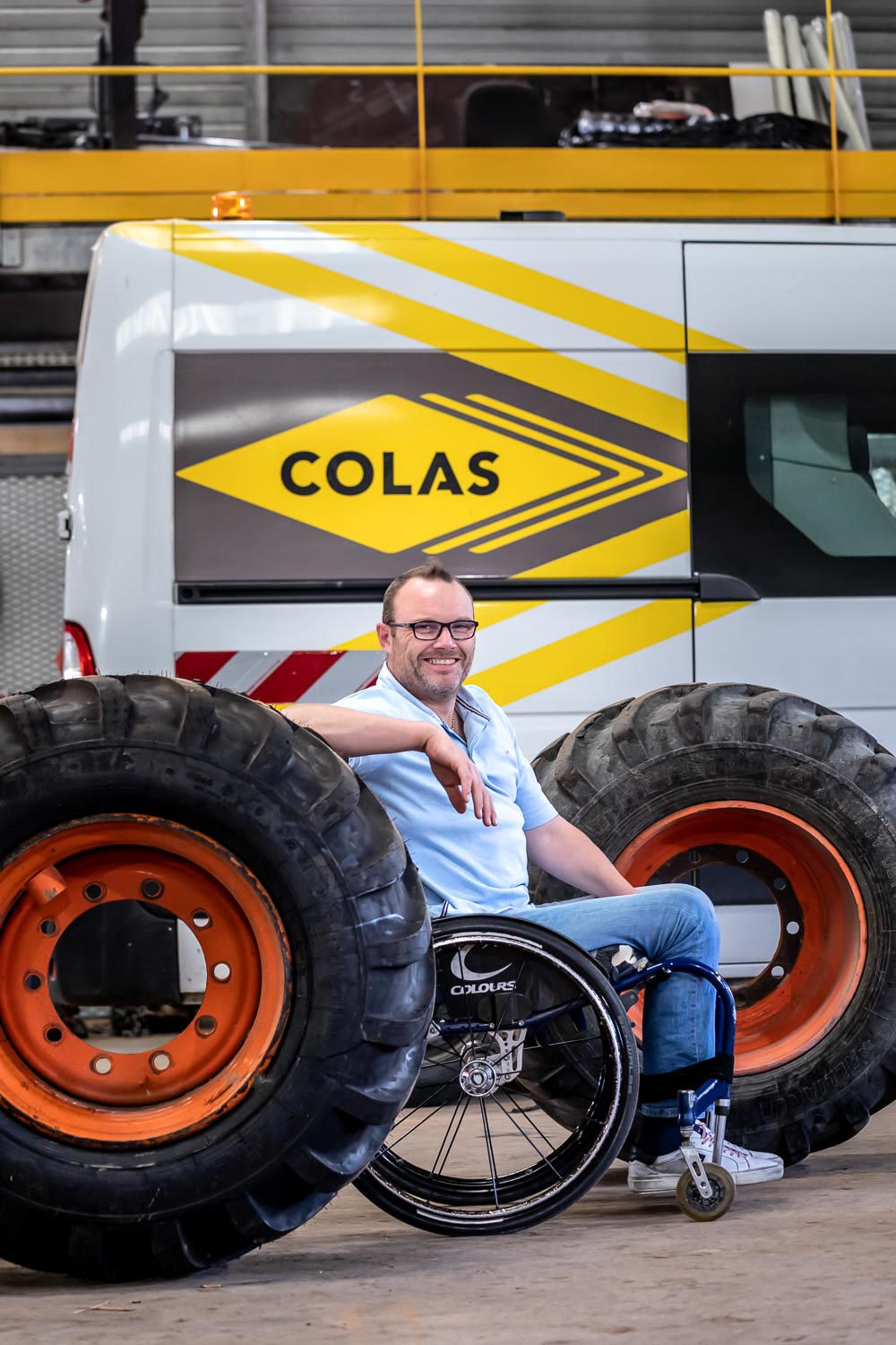 portraits de compagnons du Colas Routes par le photographe Julien CRESP