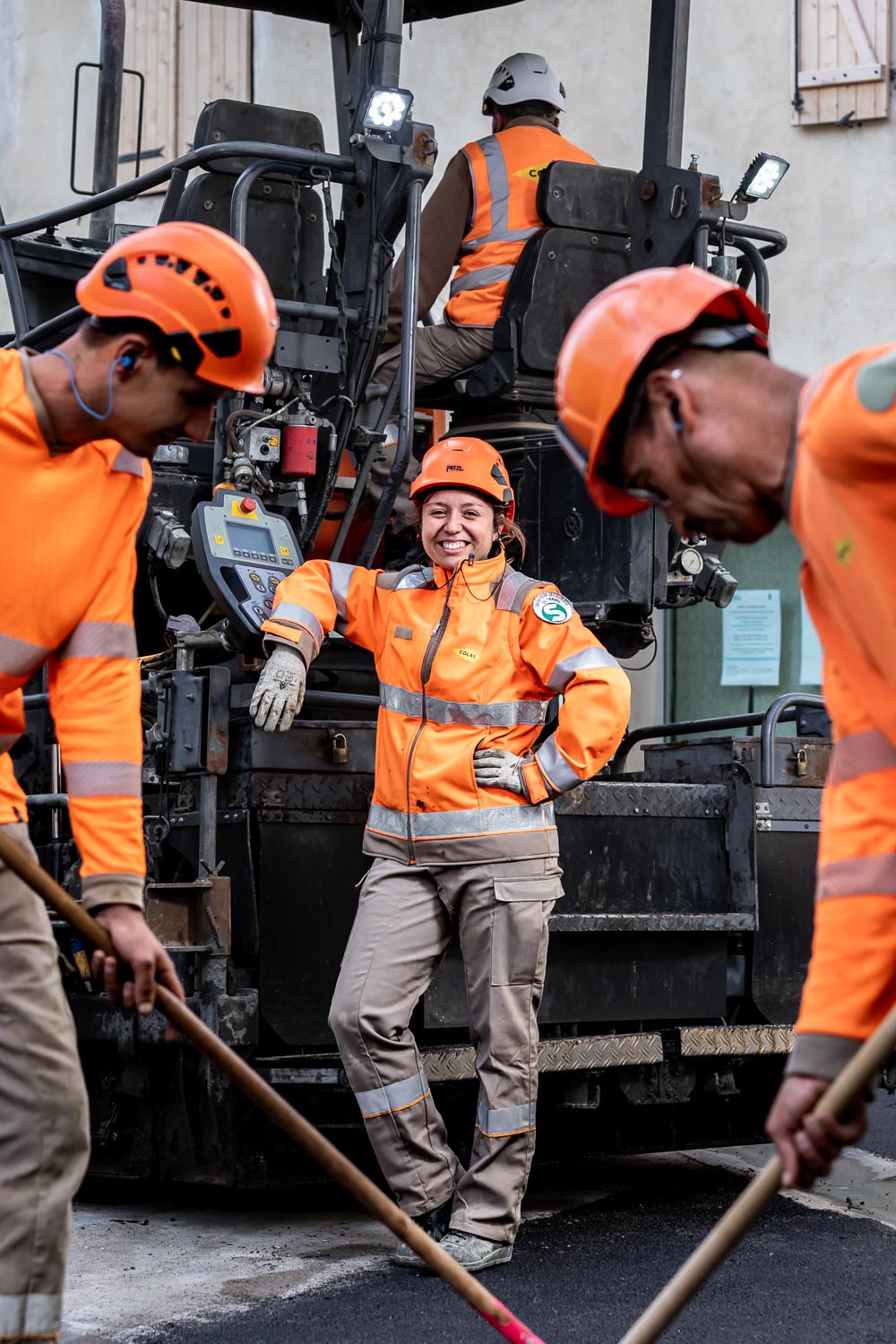 portraits de compagnons du Colas Routes par le photographe Julien CRESP