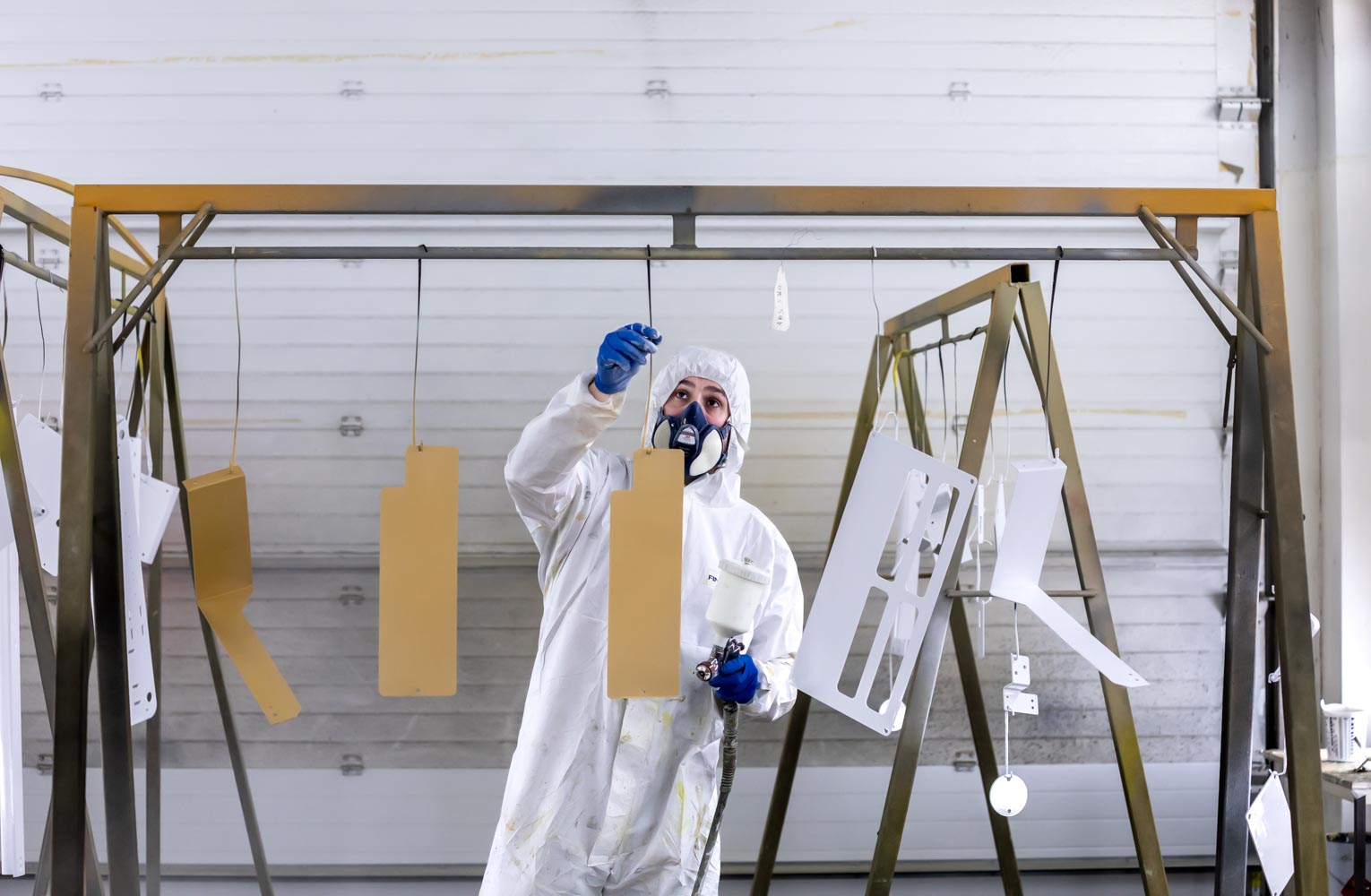 Julien Cresp photographie les équipes de la société AES