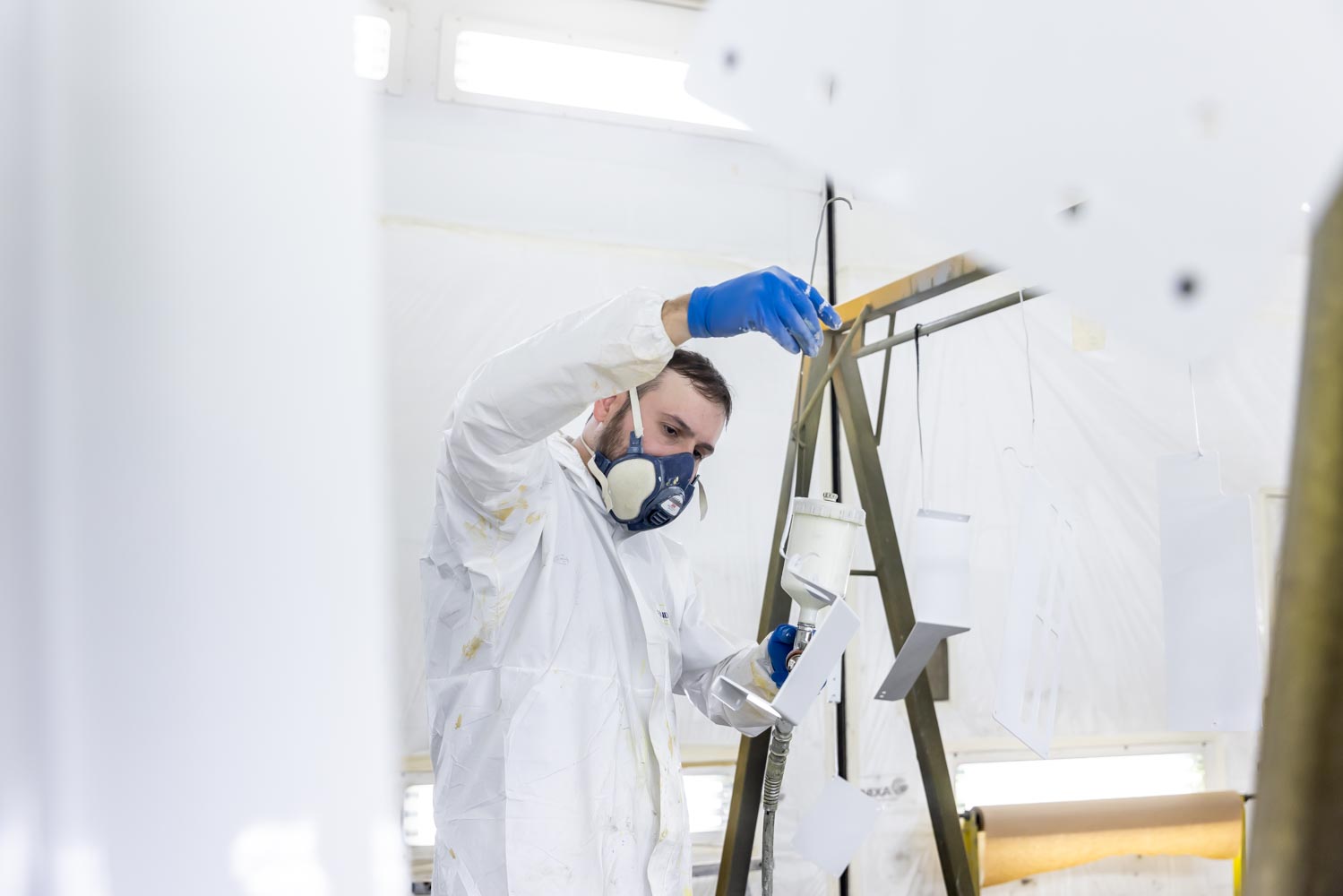 Julien Cresp photographie les équipes de la société AES