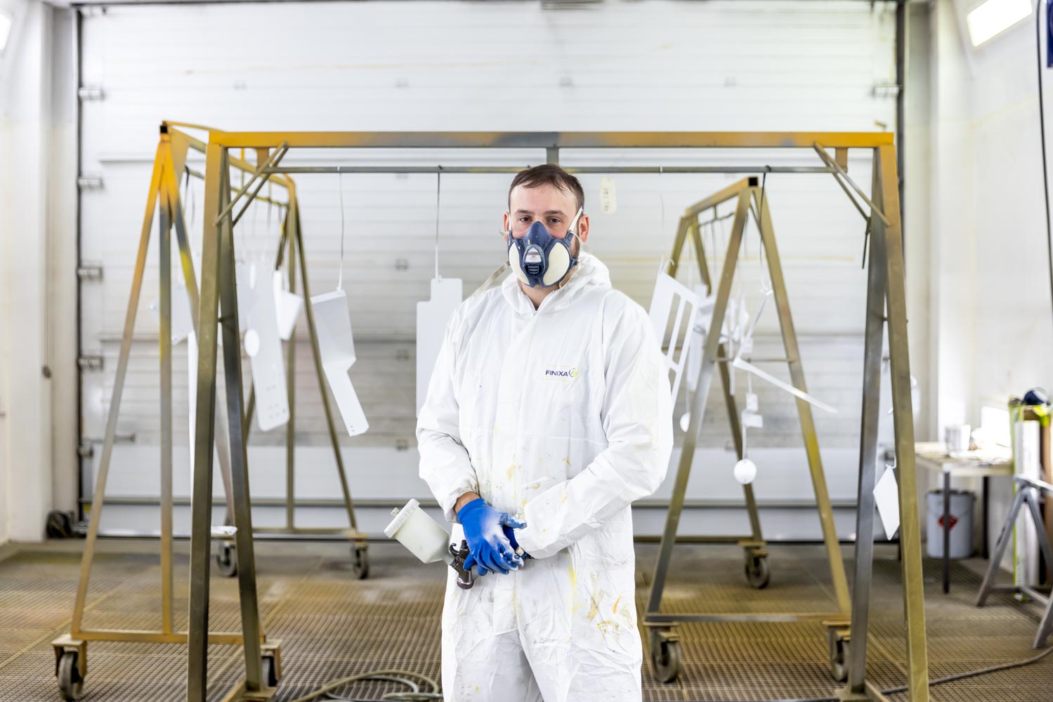 Julien Cresp photographie les équipes de la société AES